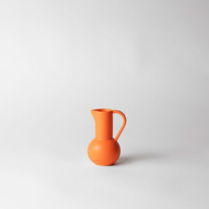 Vibrant Orange Petite Rounded Accent Pitcher